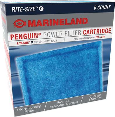 Show full view: Marineland Bio-Wheel Penguin Aquarium Power Filter, 75-gal & Marineland Bio-Wheel Penguin Rite-Size C Filter Cartridge, 6 count slide 5 of 8