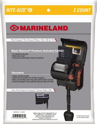 Show full view: Marineland Bio-Wheel Penguin Rite-Size B Filter Cartridge, 3 count slide 2 of 6