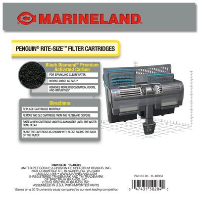 Show full view: Marineland Bio-Wheel Penguin Rite-Size C Filter Cartridge, 12 count slide 4 of 8
