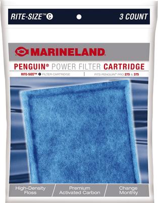 Show full view: Marineland Bio-Wheel Penguin Rite-Size C Filter Cartridge, 3 count slide 1 of 7