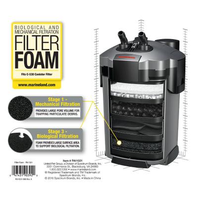 Show full view: Marineland C-530 Canister Foam Filter Media, 2 count slide 4 of 6