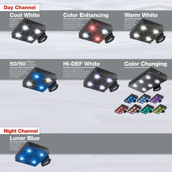 MARINELAND LED Modular Pod Warm White Aquarium Lighting - Chewy.com