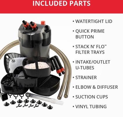 Show full view: Marineland Magniflow 220 Canister Freshwater & Saltwater Aquarium Filter, Up to 55-gal slide 6 of 9