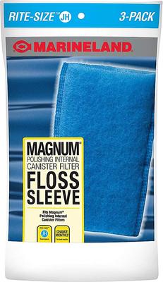 Show full view: Marineland Magnum Polishing Internal Canister Filter Floss Sleeve, 9 count slide 1 of 3