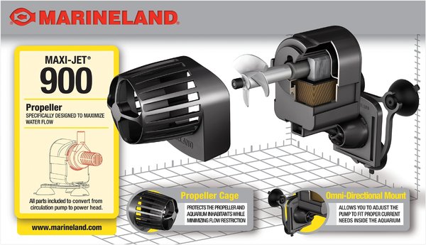 Show full view: Marineland Maxi-Jet Water & Circulation Pump, Size 900 slide 2 of 6