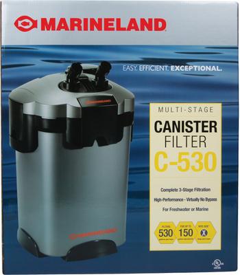 Show full view: Marineland Multi-Stage C-530 Aquarium Canister Filter, 150-gal slide 1 of 6