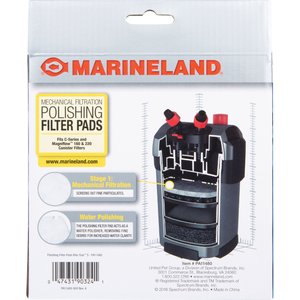 Marineland Rite-Size S, Fit C-Series, Magniflow 160, 180, 220 & 250 Mechanical Aquarium Filtration Polishing Filter Pads Media, 2 count