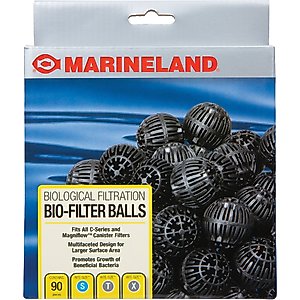 Marineland Rite-Size S, T, X, Fit All C-Series & Magniflow Biological Aquarium Filtration Bio-Filter Balls, 90 count