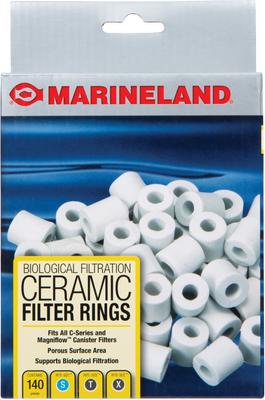 Show full view: Marineland Rite-Size S, T & X, Fit All C-Series, Magniflow Biological Aquarium Filtration Ceramic Filter Rings, 140 count slide 1 of 5