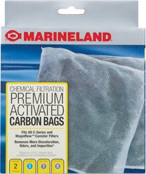 Marineland Rite-Size S, T & X, Fit All C-Series, Magniflow Chemical Aquarium Filtration Carbon Bags, 2 count