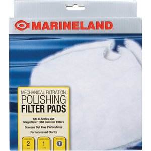 Marineland Rite-Size T, Fit C-Series, Magniflow 360 & 400 Mechanical Aquarium Filtration Polishing Filter Pads, 2 count