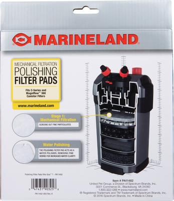 Show full view: Marineland Rite-Size T, Fit C-Series, Magniflow 360 & 400 Mechanical Aquarium Filtration Polishing Filter Pads, 2 count slide 2 of 3