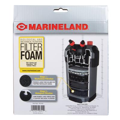 Show full view: Marineland Rite-Size T, Fits C-Series, Magniflow 360 & 400 Biological & Mechanical Aquarium Filtration Filter Foam, 2 count slide 2 of 4