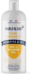 Marly & Dan 100% Pure Omega-3 Salmon Oil Liquid Supplement/Topper for Dogs & Cats, 473ml bottle