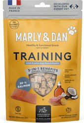 Marly & Dan Healthy & Functional Salmon Dog Treats with Sweet Potato & Coconut, Training Recipe, 6-oz bag