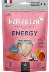 Marly & Dan Healthy & Functional Salmon Jerky Treats for Dogs, Energy & Antioxidant Recipe, 6oz bag slide 1 of 5