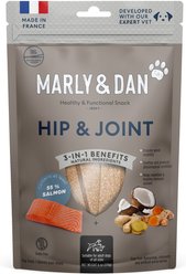 Marly & Dan Healthy & Functional Salmon Jerky Treats for Dogs, Hip & Joint Recipe, 6oz bag