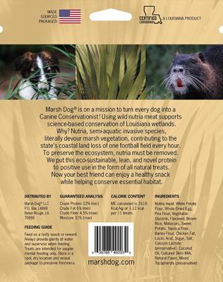 Show full view: Marsh Dog Wild Nutria Brown Rice & Sweet Potato Soft & Chewy Dog Treats, 12-oz bag slide 3 of 3