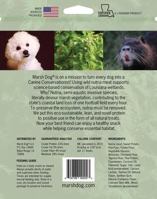 Show full view: Marsh Dog Wild Nutria Cranberry Soft & Chewy Dog Treats, 12-oz bag slide 3 of 3