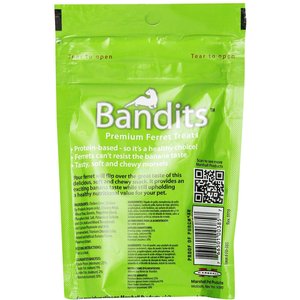 Marshall Bandits Premium Banana Flavor Ferret Treats, 3-oz bag