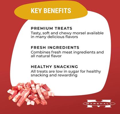 Show full view: Marshall Bandits Premium Meaty Bacon Flavor Ferret Treats, 3-oz bag slide 6 of 8