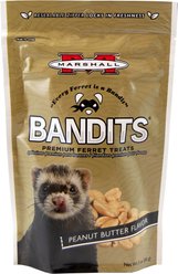 Marshall Bandits Premium Peanut Butter Flavor Ferret Treats, 3-oz bag