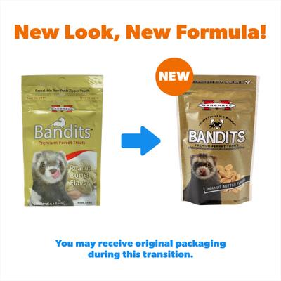 Show full view: Marshall Bandits Premium Peanut Butter Flavor Ferret Treats, 3-oz bag slide 2 of 7