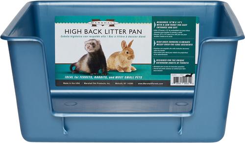 Show full view: Marshall Ferret Litter Pan, Color Varies, High Back slide 1 of 4