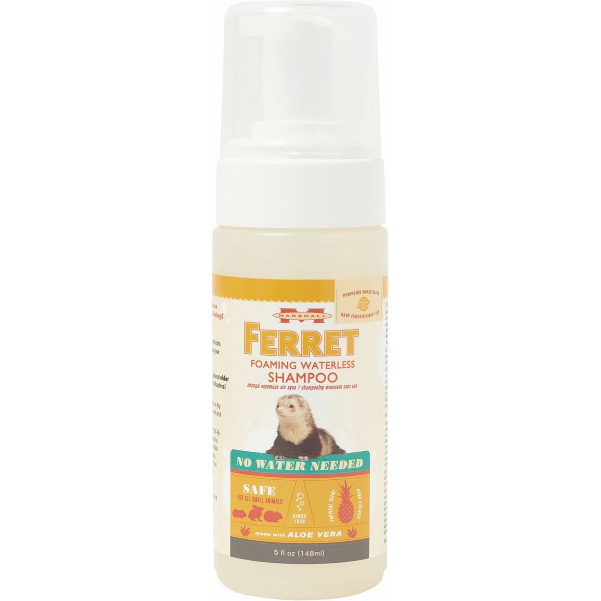 Marshall Foaming Waterless Shampoo for Small Pets, 5-fl oz bottle