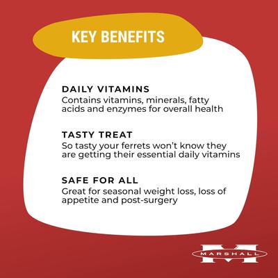 Show full view: Marshall Furo-Vite Highly Nutritious Vitamin Ferret Supplement, 3.5-oz tube slide 7 of 10