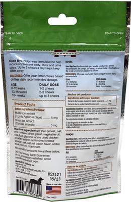 Show full view: Marshall Goodbye Odor Ferret Semi-Moist Chews, 2.5-oz bag slide 2 of 3