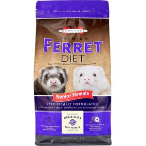 Marshall Premium Senior Formula Ferret Food, 4-lb bag