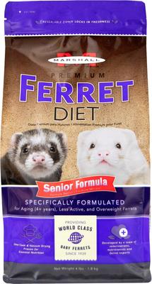Show full view: Marshall Premium Senior Formula Ferret Food, 4-lb bag slide 1 of 5