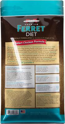 Show full view: Marshall Select Chicken Formula Ferret Food, 4-lb bag slide 3 of 7