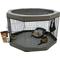 Show in main carousel: Marshall Skylight Cat & Small-Pet Playpen Cover, Gray, Medium slide 2 of 2