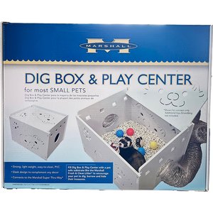 Marshall Small Pet Dig Box & Play Center, White