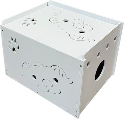 Show full view: Marshall Small Pet Dig Box & Play Center, White slide 4 of 5