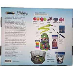 Marshall Small Pet Dig Box & Play Center, White