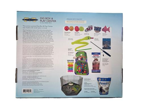 Show full view: Marshall Small Pet Dig Box & Play Center, White slide 3 of 5