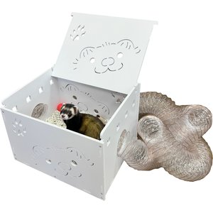 Marshall Small Pet Dig Box & Play Center, White