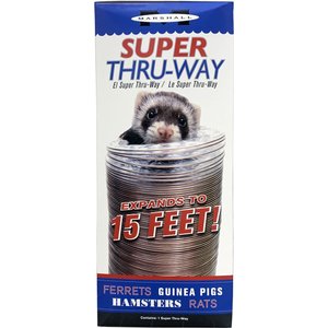 Marshall Super Thru-Way Small Animal Tunnel Toy, 11.75-in