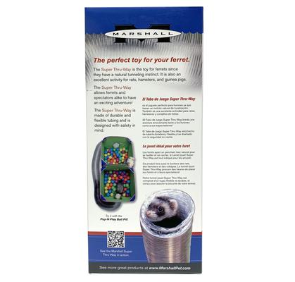 Show full view: Marshall Super Thru-Way Small Animal Tunnel Toy, 11.75-in slide 2 of 6