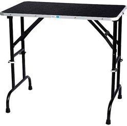 Master Equipment Adjustable Height Dog Grooming Table, Black, 44.5-in