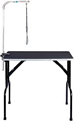 Master Equipment Dog Grooming Table with Arm, Black, 36-inch
