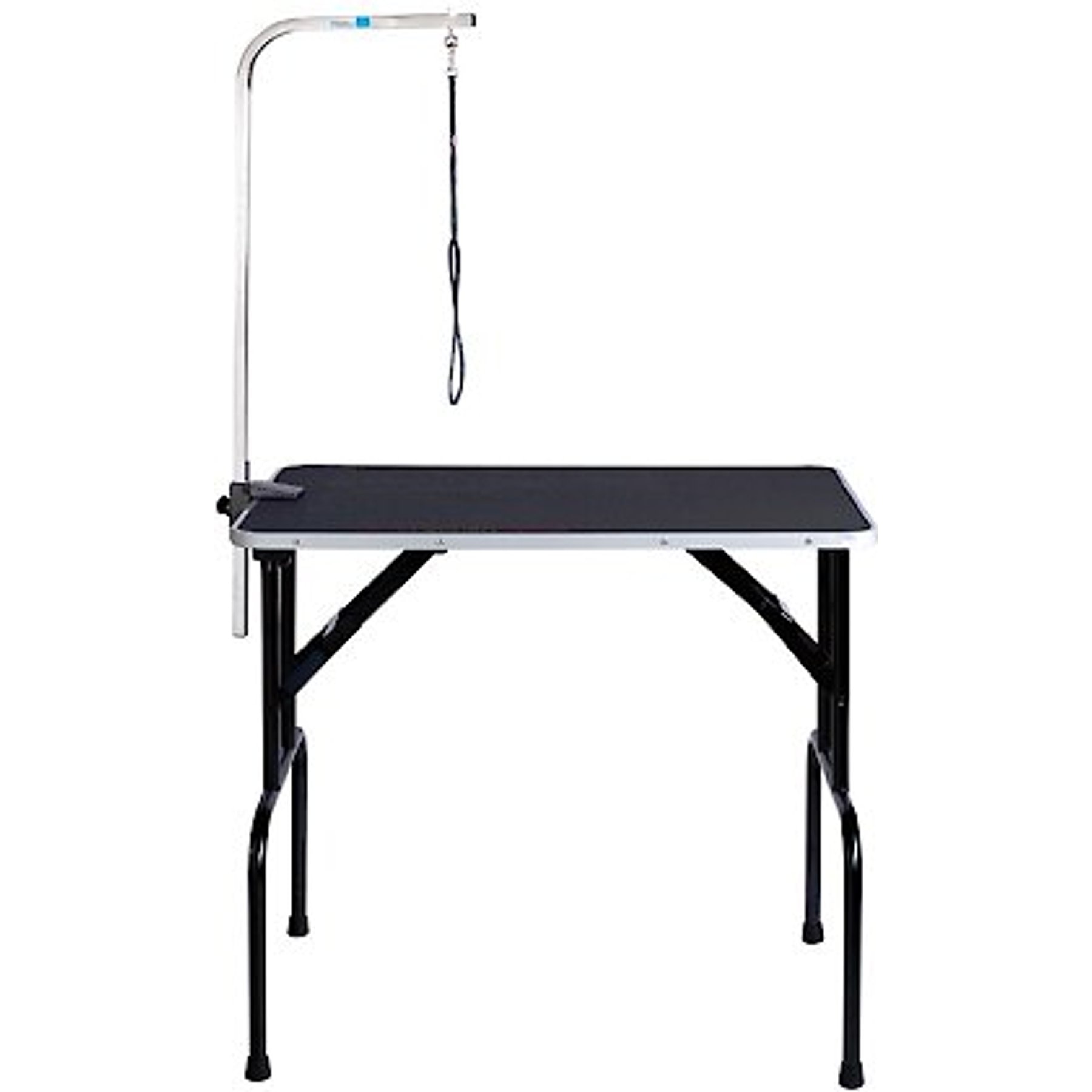 Master Equipment Dog Grooming Table with Arm, Black, 42-in