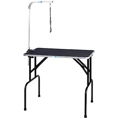 Master Equipment Master Equipment Dog Grooming Table with Arm, Black, 48-in
