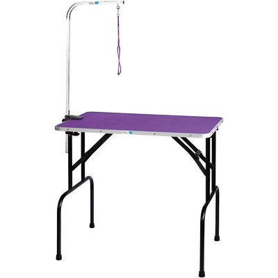 Master Equipment Master Equipment Dog Grooming Table with Arm, Purple, 36-inch