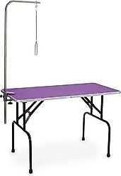Master Equipment Dog Grooming Table with Arm, Purple, 48-inch