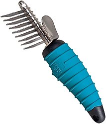 Master Grooming Tools Ergonomic Dog & Cat Dematting Comb, 9 blade