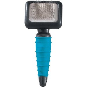 Master Grooming Tools Ergonomic Slicker Pet Brush, Teal, Small